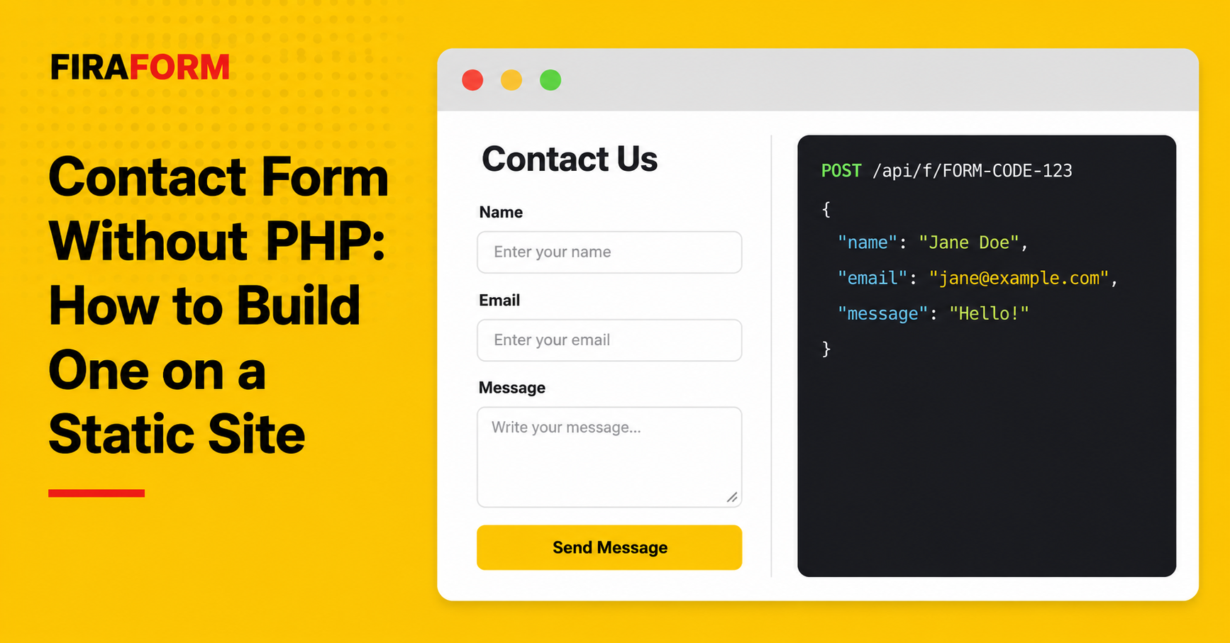 Contact Form Without PHP: How to Build One on a Static Site